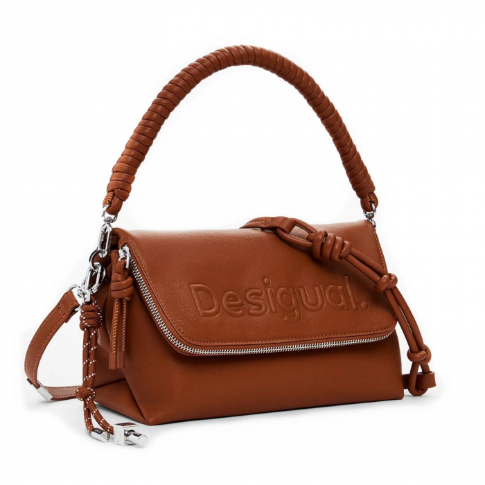 Geanta de dama, Desigual, seria Half Logo Venecia, Maro coniac [1]