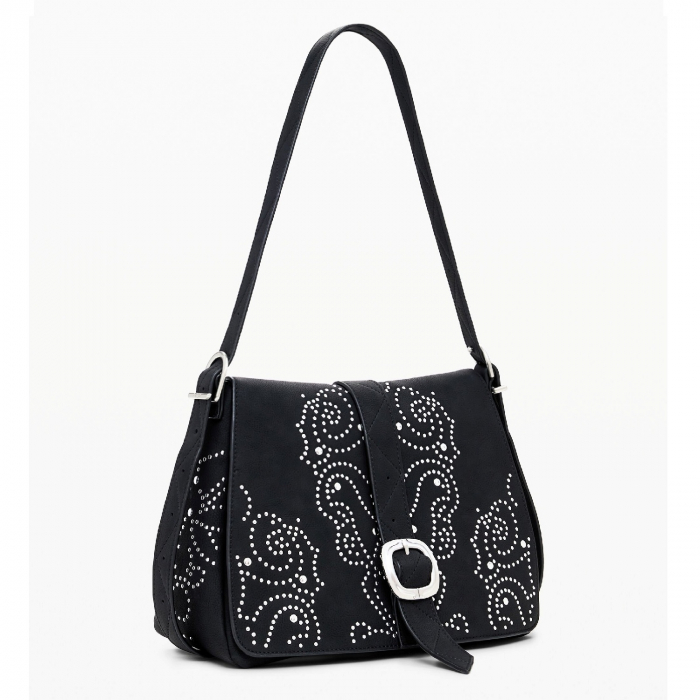 Geanta de dama, Desigual, seria Poker Face Posadas Mini, Negru [2]