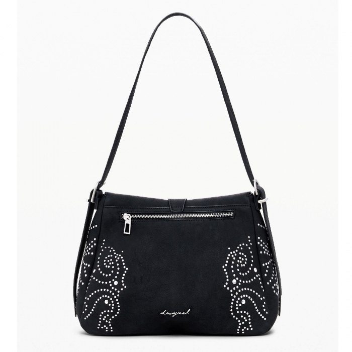 Geanta de dama, Desigual, seria Poker Face Posadas Mini, Negru [8]