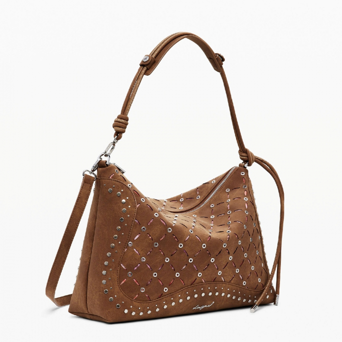 Geanta de dama, Desigual, seria Poker Yankee Leiria Mini, Maro coniac [2]