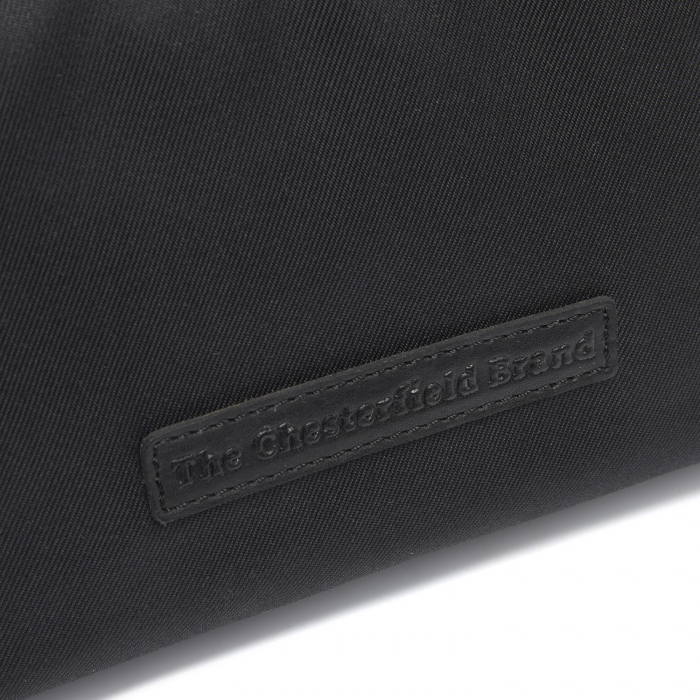 Geanta de dama din nylon si piele naturala, The Chesterfield Brand, Lovund, de mana si umar, Negru [2]