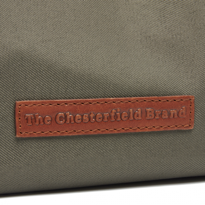 Geanta de dama din nylon si piele naturala, The Chesterfield Brand, Lovund, de mana si umar, Verde [4]