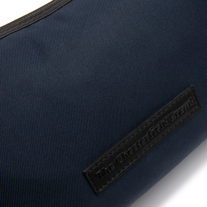 Geanta de dama din nylon si piele naturala, The Chesterfield Brand, Lovund, de mana si umar, Bleumarin [2]