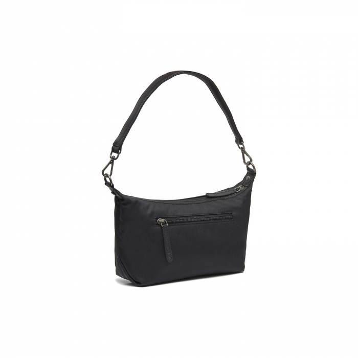 Geanta de dama din nylon si piele naturala, The Chesterfield Brand, Lovund, de mana si umar, Negru [6]