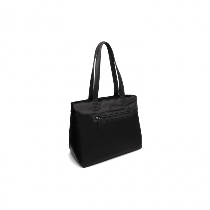 Geanta mare de dama din nylon si piele naturala, The Chesterfield Brand, Otta, de mana si umar, Negru [6]