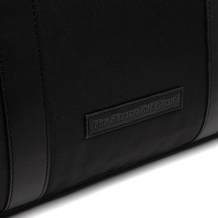 Geanta mare de dama din nylon si piele naturala, The Chesterfield Brand, Otta, de mana si umar, Negru [2]