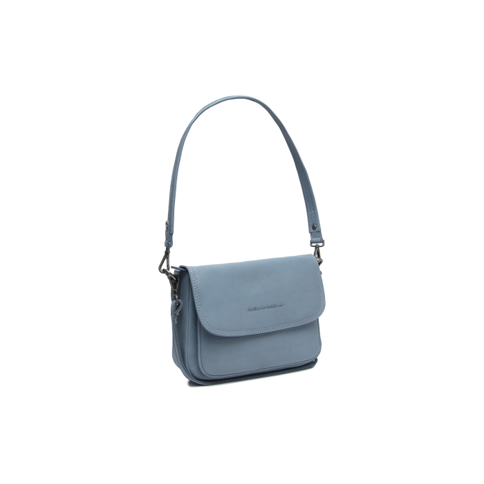 Geanta de dama, din piele naturala , de umar, The Chesterfield Brand, Miloa, Albastru deschis [3]