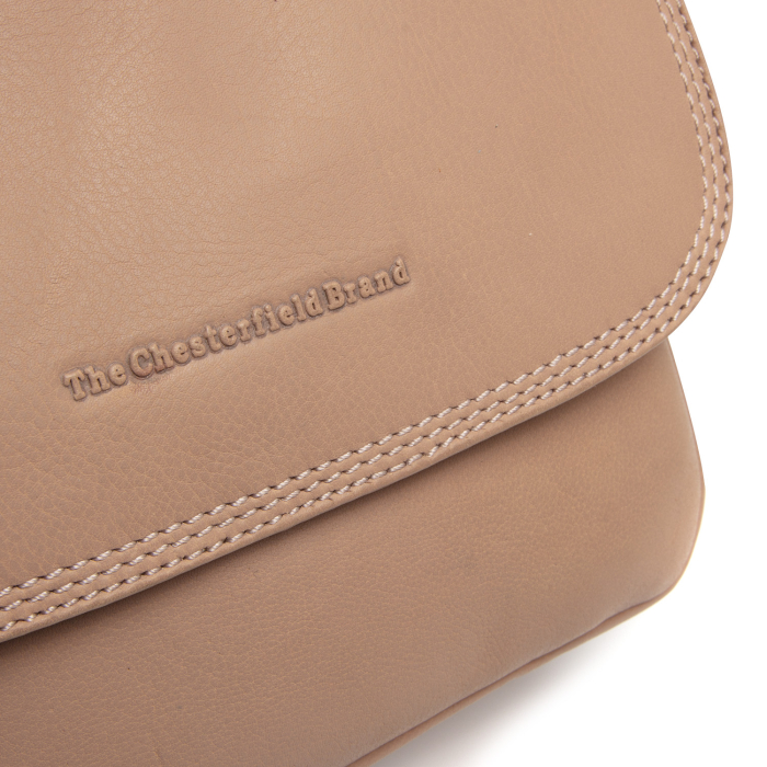 Geanta de dama, din piele naturala , de umar, The Chesterfield Brand, Miloa, Roz vintage [4]