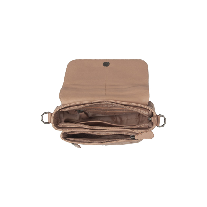 Geanta de dama, din piele naturala , de umar, The Chesterfield Brand, Miloa, Roz vintage [2]