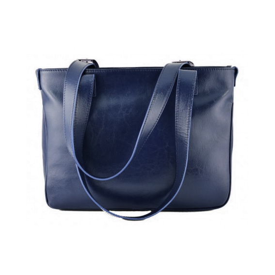 Geanta de dama, din piele naturala, model 015, Bleumarin [2]