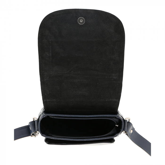 Geanta de dama din piele naturala, model 180, Bleumarin [4]