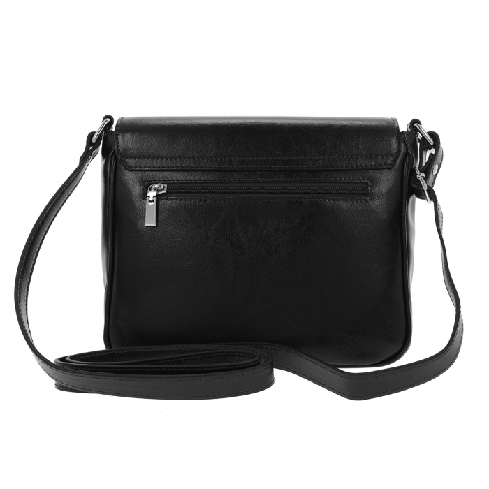 Geanta de dama din piele naturala, model 255, Negru [4]