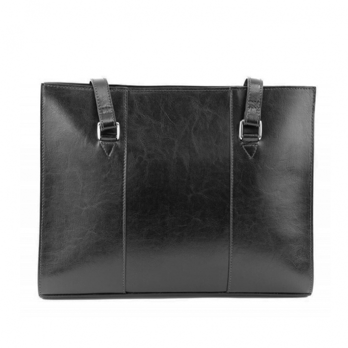 Geanta mica de dama din piele naturala, model 258, Negru [2]