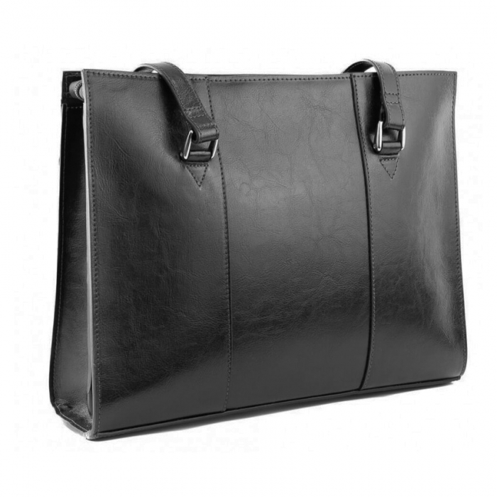 Geanta mica de dama din piele naturala, model 258, Negru [1]