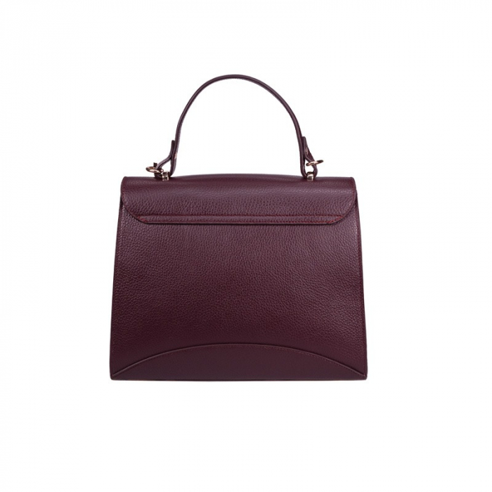 Geanta de dama din piele naturala, model 290, Bordo [4]