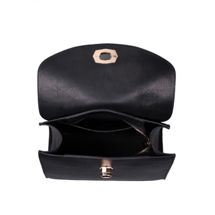 Geanta de dama din piele naturala, model 290, Negru [2]