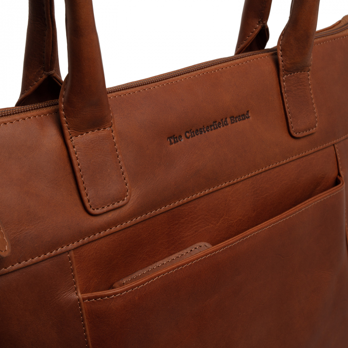 Geanta de dama din piele naturala, The Chesterfield Brand, Altona, Maro coniac [4]