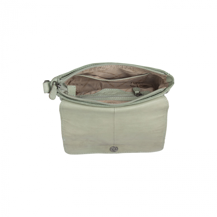 Geanta de dama din piele naturala, The Chesterfield Brand, Ann, Verde ou de rata [7]