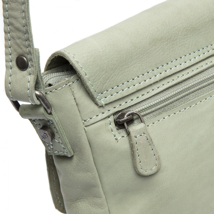 Geanta de dama din piele naturala, The Chesterfield Brand, Ann, Verde ou de rata [8]