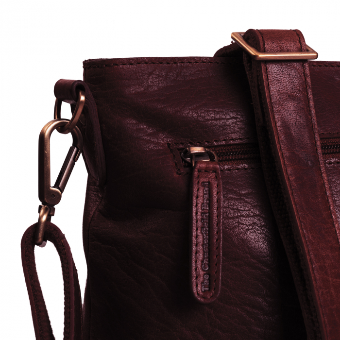 Geanta de dama din piele naturala, The Chesterfield Brand, Annic, de mana si umar, Visiniu [5]