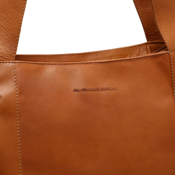 Geanta de dama din piele naturala, The Chesterfield Brand, Asti, de mana si umar, Maro coniac [8]