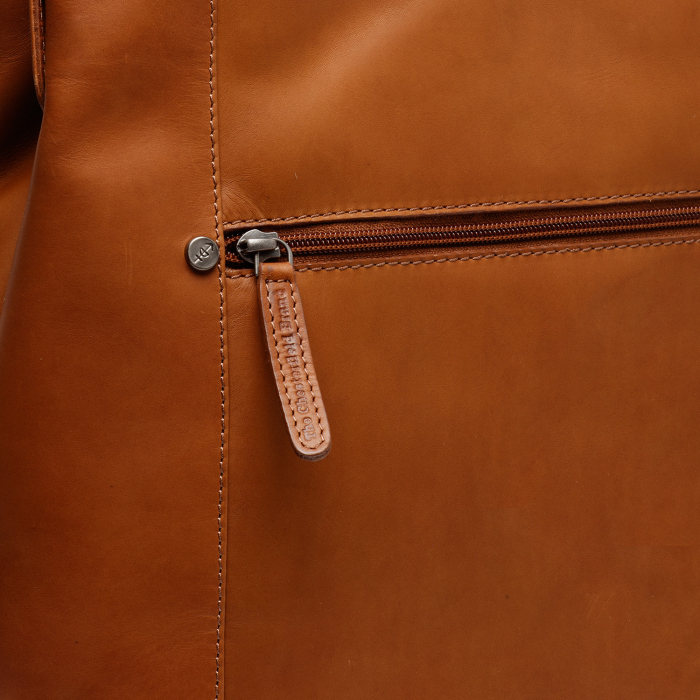 Geanta de dama din piele naturala, The Chesterfield Brand, Asti, de mana si umar, Maro coniac [7]