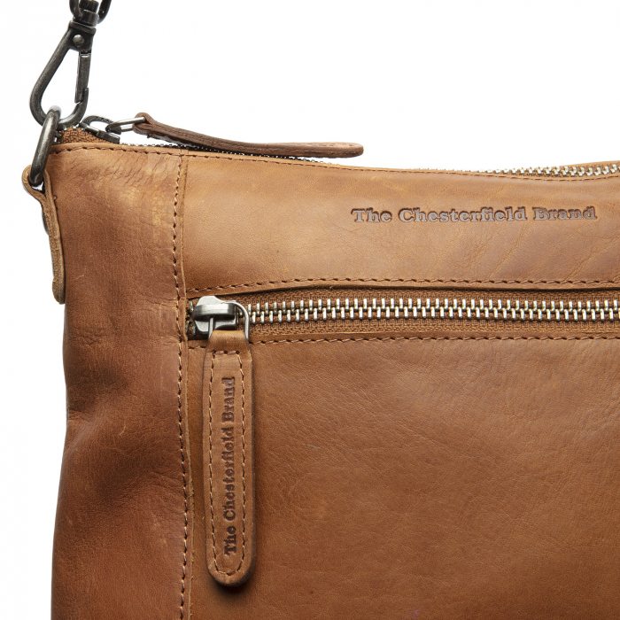 Geanta de dama din piele naturala, The Chesterfield Brand, Faro, de mana si umar, Maro coniac [4]