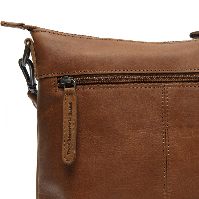 Geanta de dama din piele naturala, The Chesterfield Brand, Faro, de mana si umar, Maro coniac [5]
