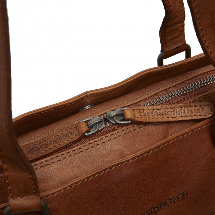 Geanta de dama din piele naturala, The Chesterfield Brand, Bergamo, Maro coniac [5]