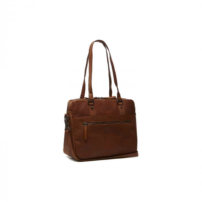 Geanta de dama din piele naturala, The Chesterfield Brand, Bergamo, Maro coniac [3]