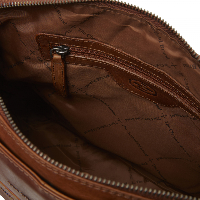 Geanta de dama din piele naturala, The Chesterfield Brand, Bergamo, Maro coniac [6]