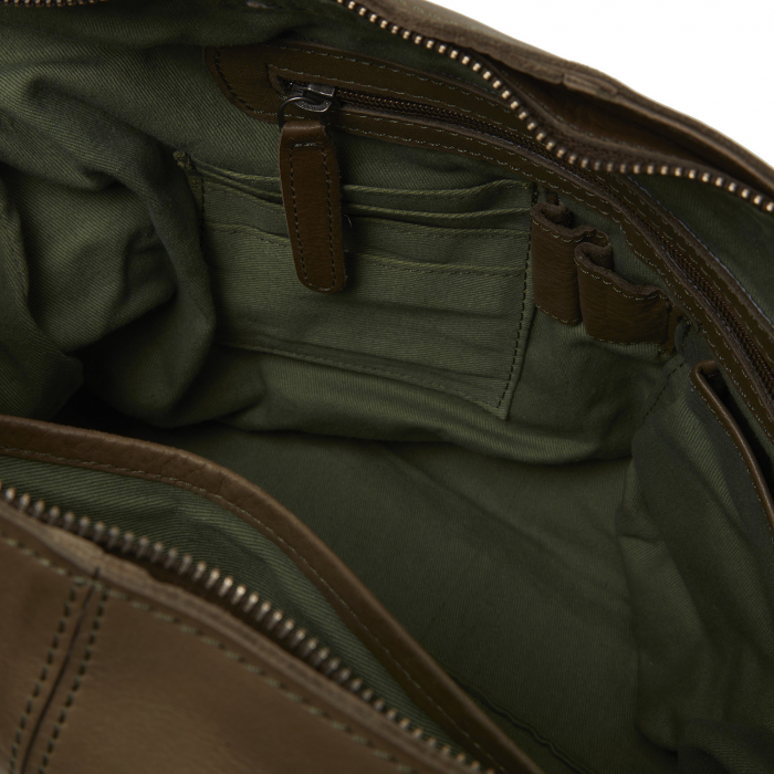 Geanta de dama din piele naturala, The Chesterfield Brand, Bolivia, Verde olive [4]