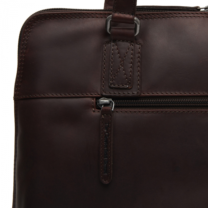Geanta de dama din piele naturala, The Chesterfield Brand, Branson, Maro inchis [5]