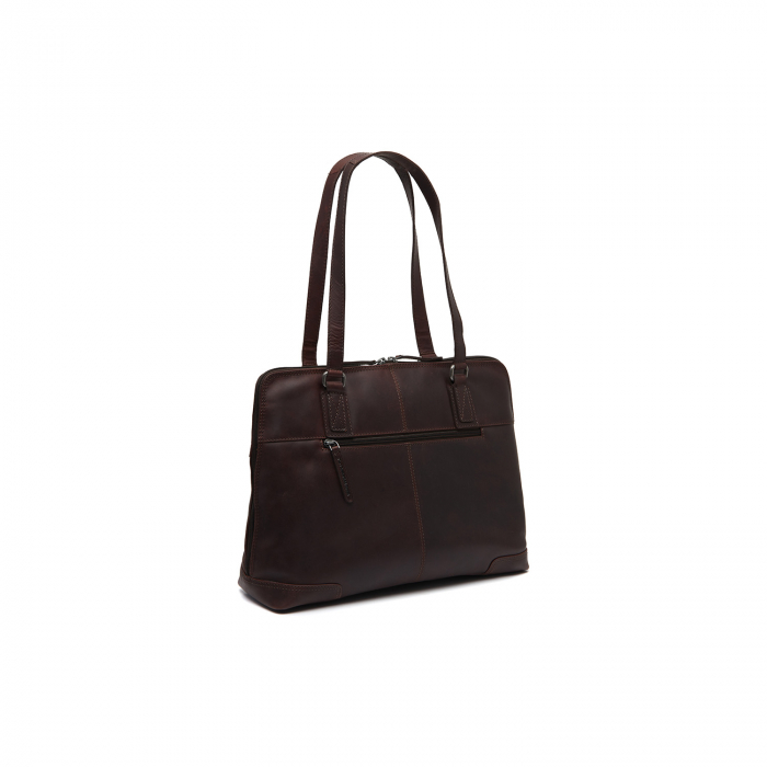 Geanta de dama din piele naturala, The Chesterfield Brand, Branson, Maro inchis [6]