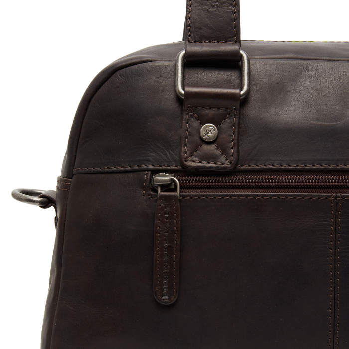 Geanta de dama, din piele naturala, The Chesterfield Brand, Dover, Maro inchis [5]