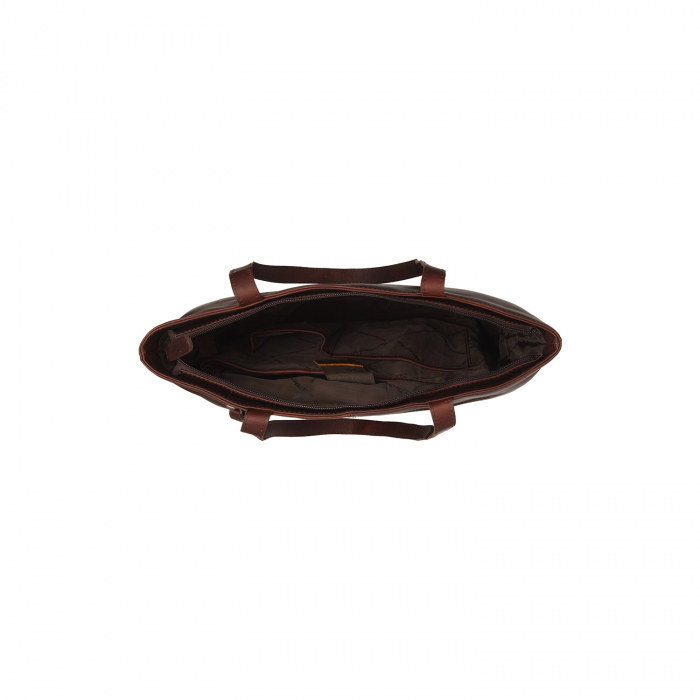 Geanta de dama din piele naturala, The Chesterfield Brand, Emilia, Maro inchis [3]