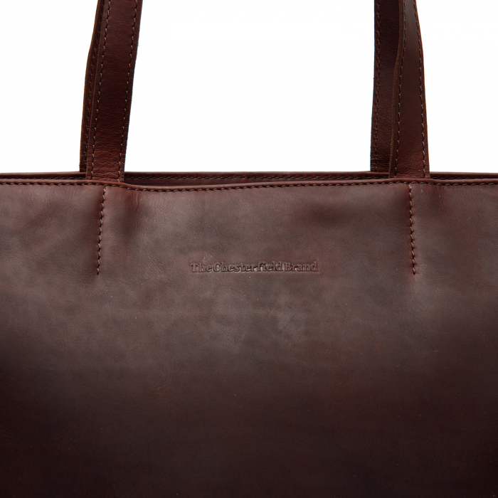 Geanta de dama din piele naturala, The Chesterfield Brand, Emilia, Maro inchis [2]