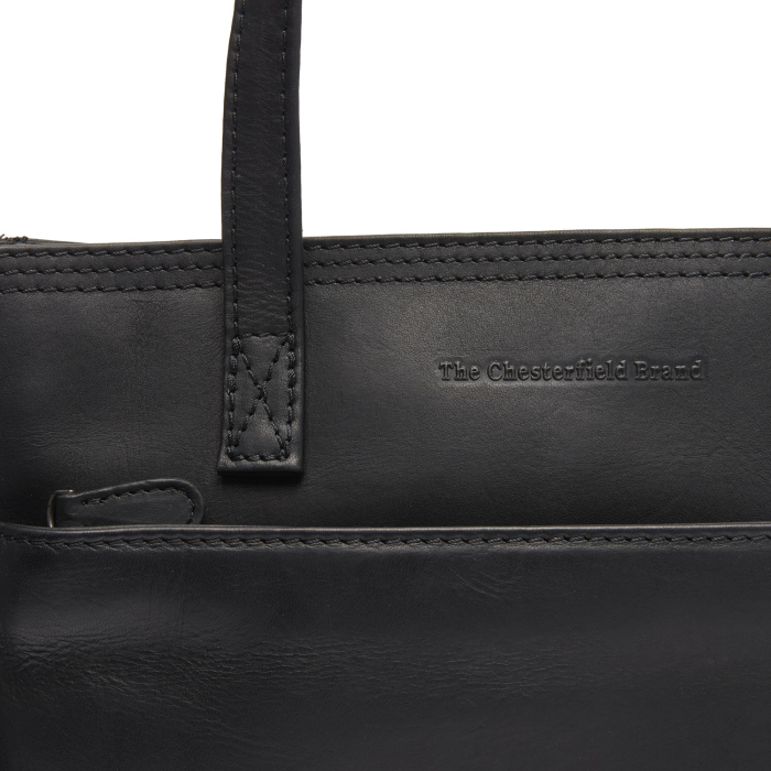 Geanta de dama, din piele naturala, The Chesterfield Brand, Estella, Negru [4]