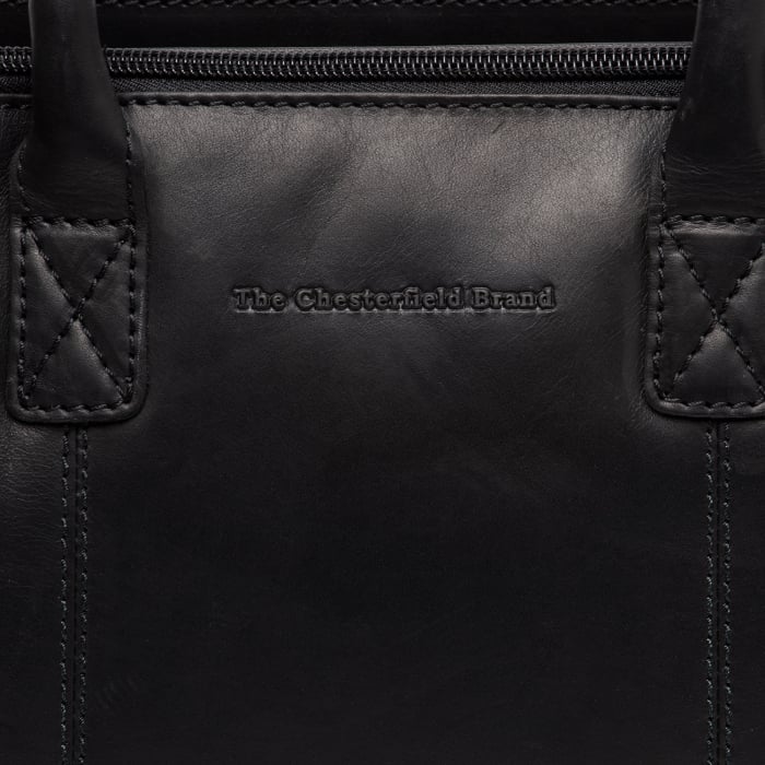 Geanta de dama din piele naturala, The Chesterfield Brand, Ezra, Negru [2]