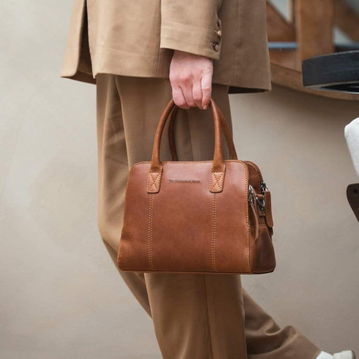 Geanta de dama din piele naturala, The Chesterfield Brand, Ezra, Maro coniac [2]