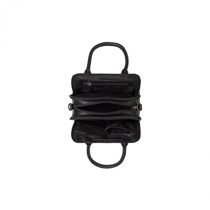 Geanta de dama din piele naturala, The Chesterfield Brand, Ezra, Negru [5]