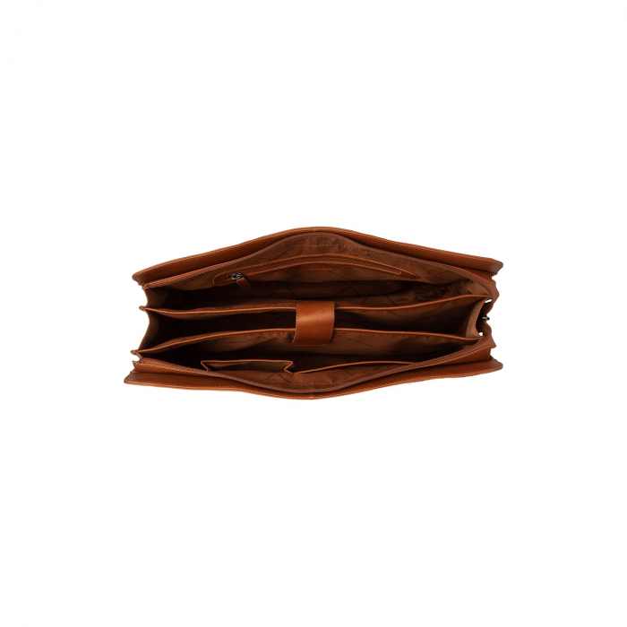 Geanta shopper mare, din piele naturala, The Chesterfield Brand, Fidenza, Maro coniac [3]