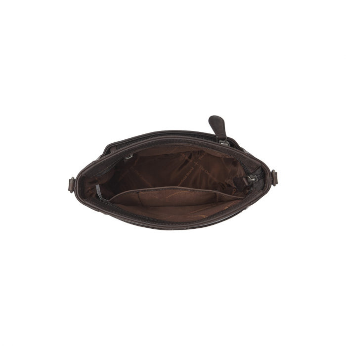Geanta de dama din piele naturala, The Chesterfield Brand, Fintona, Maro inchis [4]