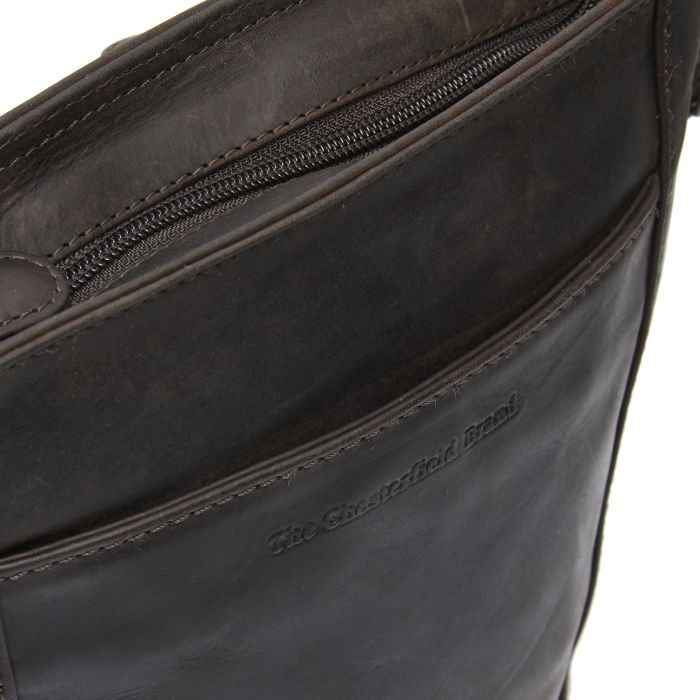 Geanta de dama din piele naturala, The Chesterfield Brand, Fintona, Maro inchis [2]