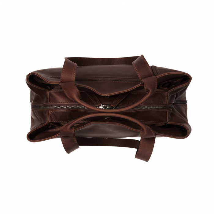 Geanta de dama din piele naturala, The Chesterfield Brand, Gail, de mana si umar, Maro inchis [4]