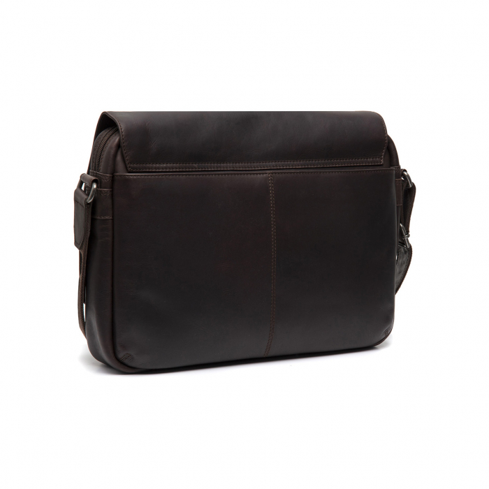 Geanta de umar cu compartiment laptop 14 inch, piele naturala, The Chesterfield Brand, Gili, Maro Inchis [5]