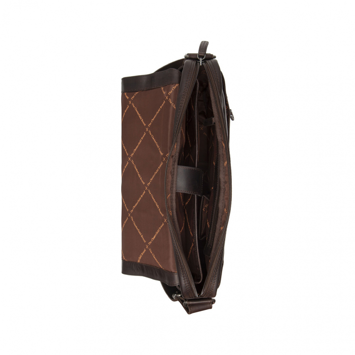 Geanta de umar cu compartiment laptop 14 inch, piele naturala, The Chesterfield Brand, Gili, Maro Inchis [4]