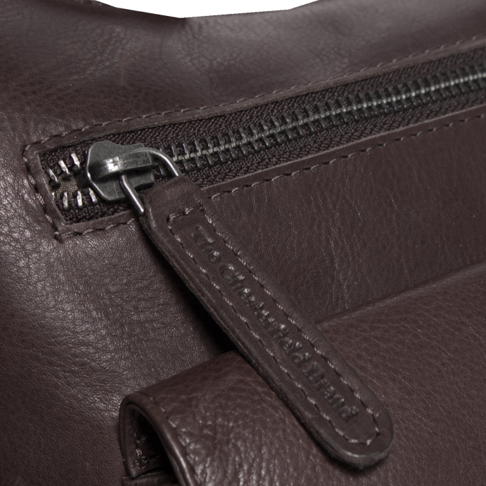 Geanta de dama din piele naturala, The Chesterfield Brand, Hailey, de umar, Maro inchis [4]