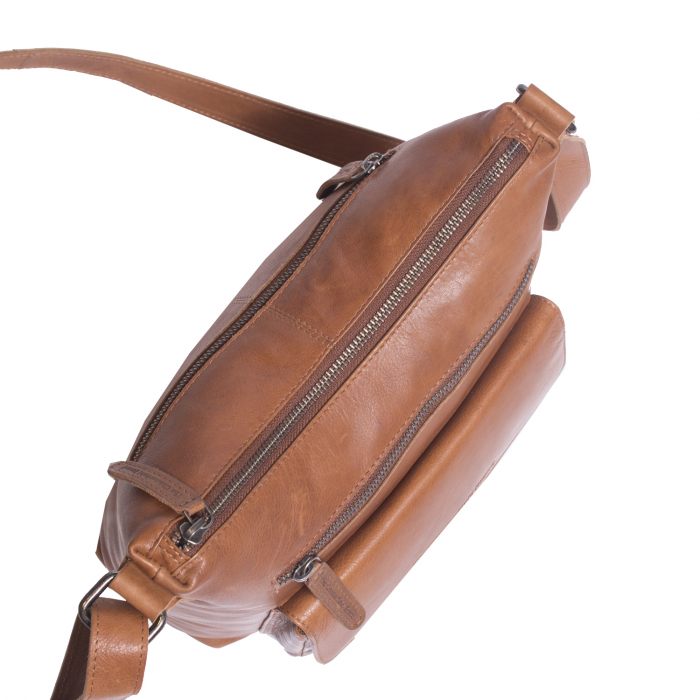 Geanta de dama din piele naturala, The Chesterfield Brand, Hailey, de umar, Maro coniac [2]