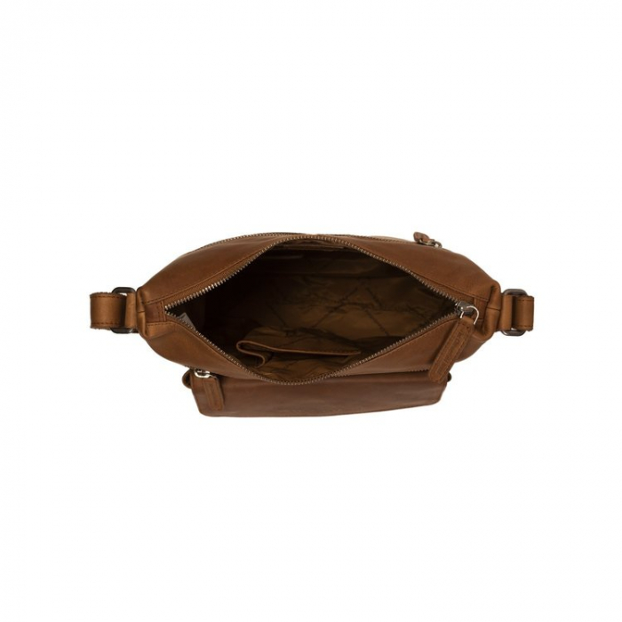Geanta de dama din piele naturala, The Chesterfield Brand, Hailey, de umar, Maro coniac [3]